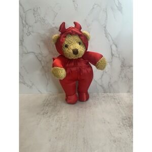 Vtg Devil Teddy Bear  8" Tall